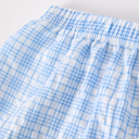  Boys Back to School Apple Smock Embroidered Plaid Set