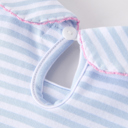  Back To School Toddler Girls Stripe Pencil Applique Bow Dress
