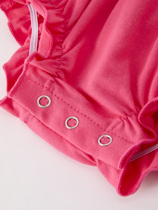 Hot Pink Smocked Church Christ Bishop Christening Baby Girls Romper