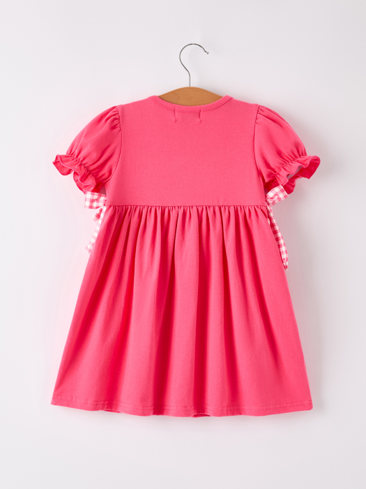 Hot Pink Smocked Church Christ Bishop Christening Girls Dress