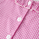  Bow Embroidered Plaid Girl Dress
