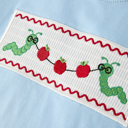  Toddler Boys Back to School Smock Embroidered Top+ Plaid Shorts
