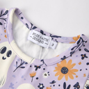  Halloween Purple Ghost Flying Sleeve Girls Dress