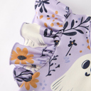  Halloween Purple Ghost Flying Sleeve Girls Dress