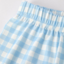  Boys Fall Halloween & Thanksgiving Pumpkin Embroidery Smocking Blue Plaid Toddler Boy Set