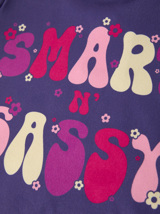 BACK TO SCHOOL "Smart Sassy"  Toddler Girls Top + Bell Bottoms
