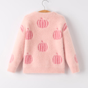  Halloween Pink Girls Pullover Sweater