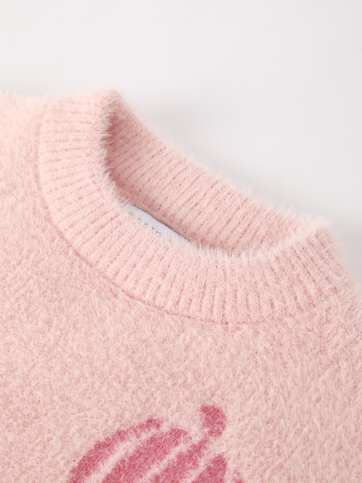 Halloween Pink Girls Pullover Sweater