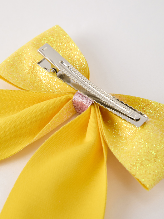 Back to School Sequin Bow Hairpin