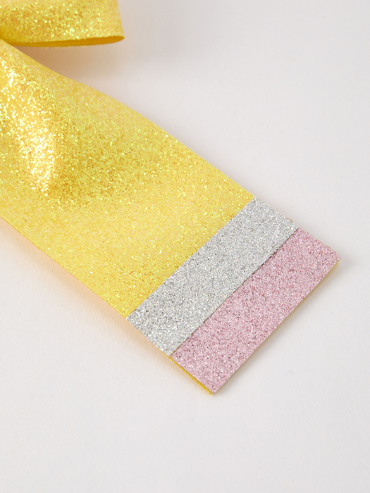 Back to School Sequin Bow Hairpin