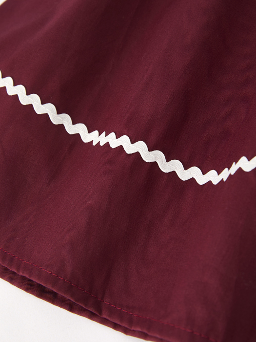Dark Red Smocked Church Christ Bishop Christening Girls Dress