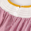  Autumn Rooster Smock Embroidered Toddler Girls Dress