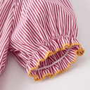  Autumn Rooster Smock Embroidered Toddler Girls Dress