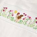  Autumn Rooster Smock Embroidered Boys Boys'Set