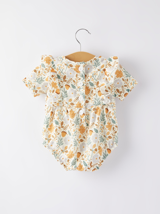 Baby Girls Floral Print Romper