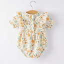  Baby Girls Floral Print Romper