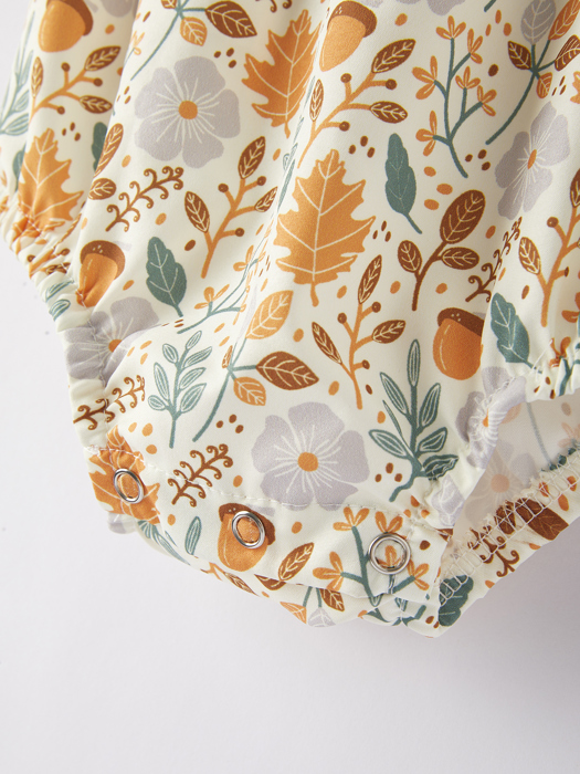 Baby Girls Floral Print Romper