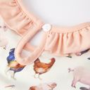  Farm Chicken Horse Print Girls Outfits Set