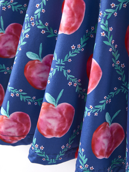 Back to School Leaf Apple Girls Dress