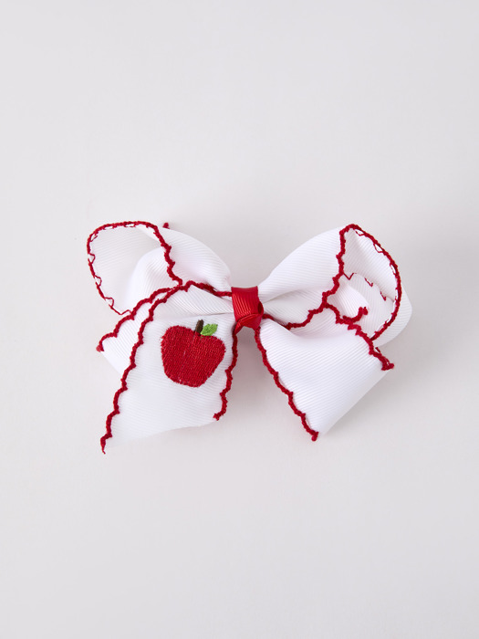 Back To School Apple Bow Hairpin