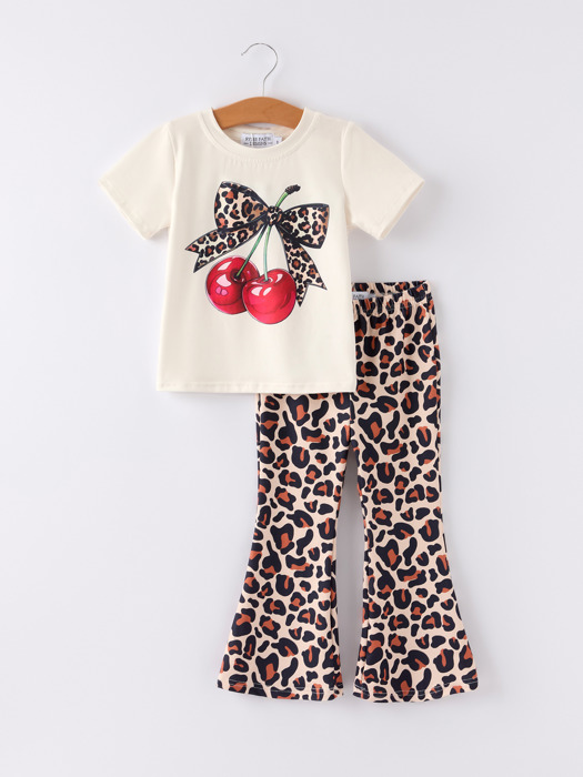 Cherry Leopard Toddler Girls Set