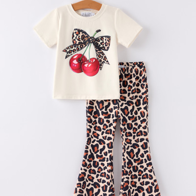 Cherry Leopard Toddler Girls Set