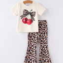  Cherry Leopard Toddler Girls Set