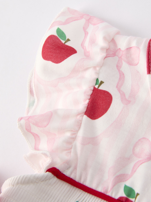 BACK TO SCHOOL Apple Bow Girls' Dress