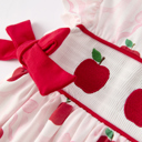  BACK TO SCHOOL Apple Bow Girls' Dress
