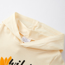   Girls' 4-piece Letter Print Hooded Sweatshirt Set