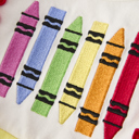  Back-To-School Embroidery Toddler Girls' Dress