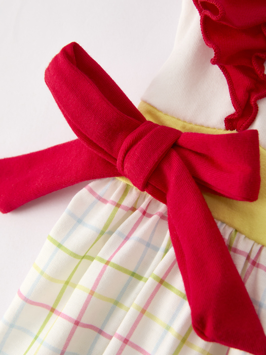 Back-To-School Embroidery Toddler Girls' Dress