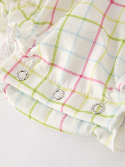 Back-To-School Embroidery Baby Girls' Romper