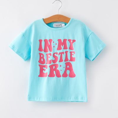 “IN MY BESTIE ERA” Girls Short Sleeve Tops
