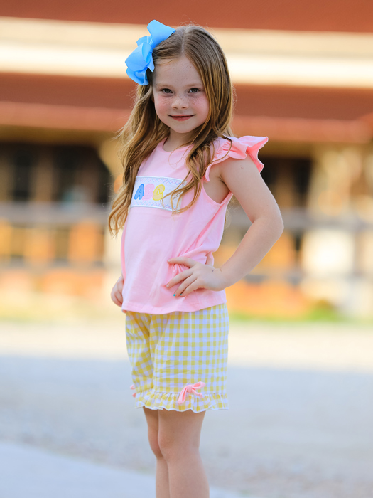 Back To School Toddler Girls "ABC" Embroidered Ruffle Set