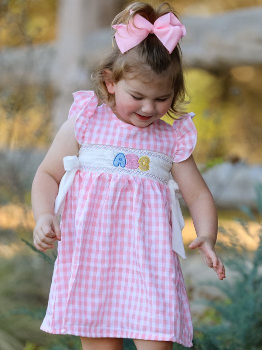 Back To School "ABC" Applique Dress
