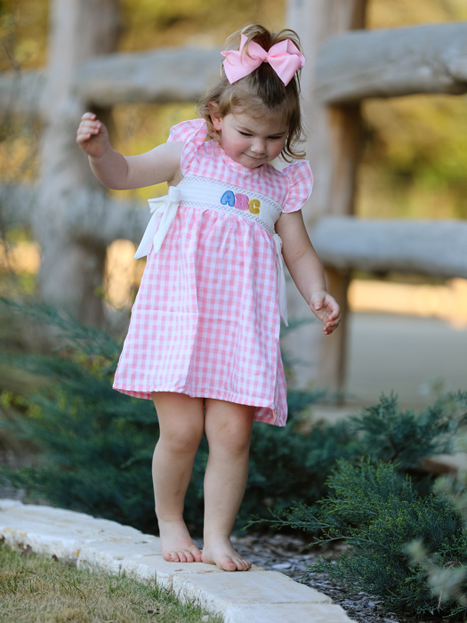 Back To School "ABC" Applique Dress