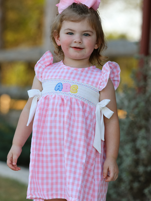 Back To School "ABC" Applique Dress