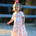  Toddler Girls Dress Bow Print
