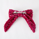  Hot Pink Girls Sequin Bow Hair Clip