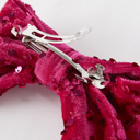  Hot Pink Girls Sequin Bow Hair Clip