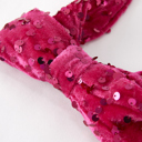  Hot Pink Girls Sequin Bow Hair Clip