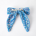  Sea Blue Girls Sequin Bow Hair Clip