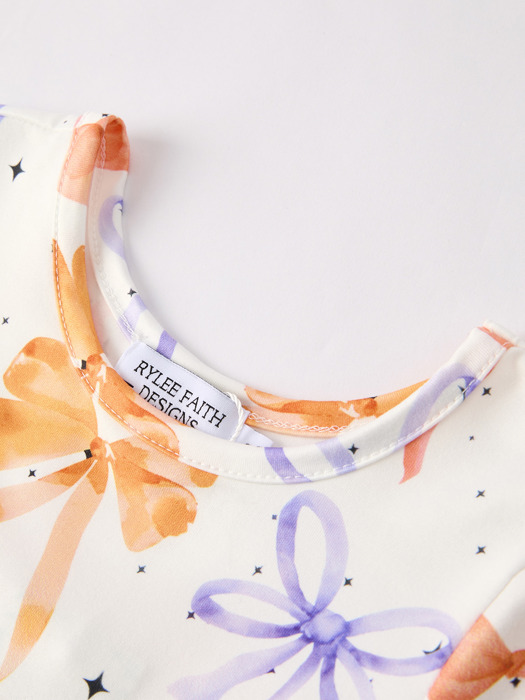 Bow Spring and Fall Toddler Girls Dress