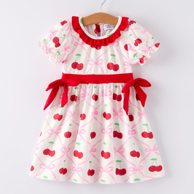 Cherry Bow Girls' Dress