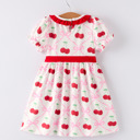  Cherry Bow Toddler Girls' Dress