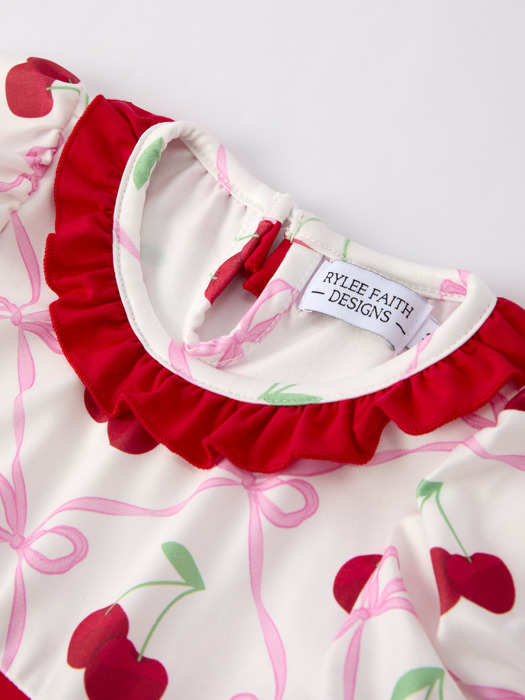 Cherry Bow Toddler Girls' Dress