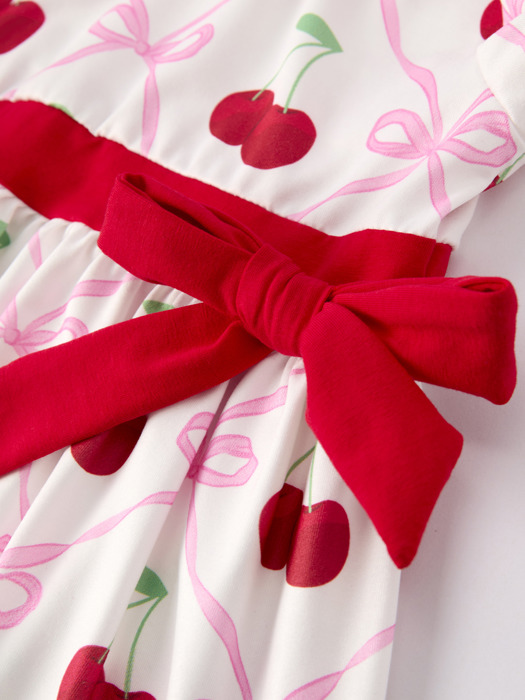 Cherry Bow Toddler Girls' Dress