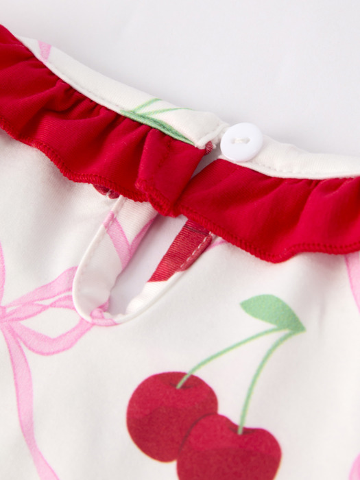 Cherry Bow Toddler Girls' Dress