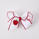  Back To School Apple Bow Hairpin